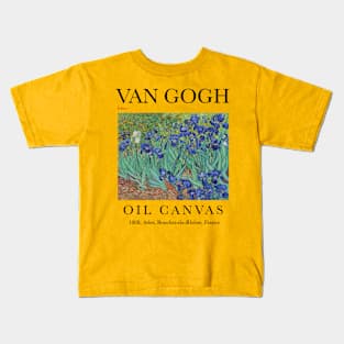 Irises by Vincent Van Gogh Art Print Kids T-Shirt